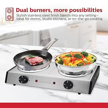 H&amp;O GUINOMI 2個セット Amazon.com: Holstein Housewares Portable Electric Double