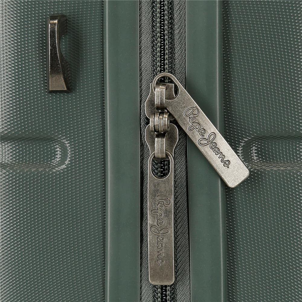 Pepe Jeans Accent Neceser Adaptable con Bandolera Verde 29x21x15 cms Rígido ABS 9,14L 0,84 kgs