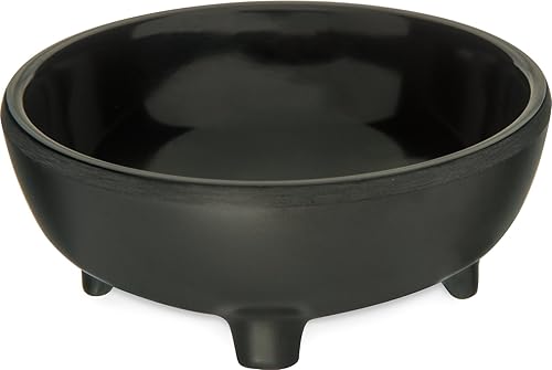 CFS 087303 Melamina Molcajete Ramekin capacidad de 3 onzas negro caja de 48