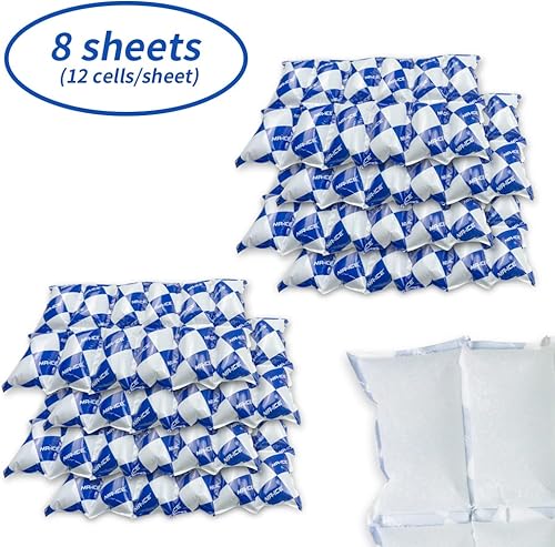 Miniatura 3 de Bolsas reutilizables de hielo seco para envío y almacenamiento - Bolsas de frío de larga duración para lonchera y enfriadores - Ideal para alimentos