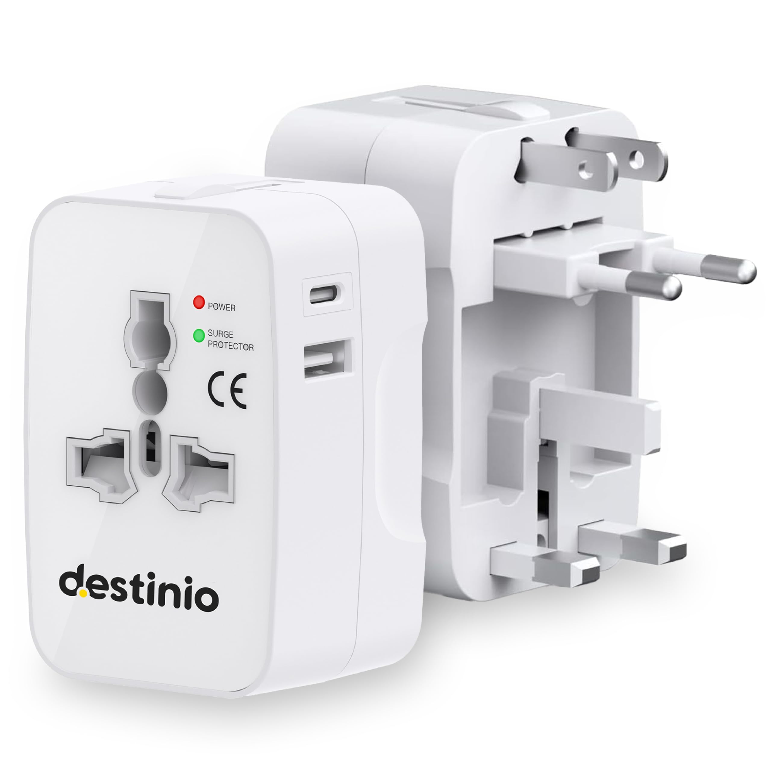 Destinio Universal Charger Adapter 70W - GaN Fast Charging Adapter for Laptop/MacBook with 3 Type C & 2 USB Ports, Compact Travel Adapter, All in One International Adapter for US, UK, Europe,Canada — Amazon image 14