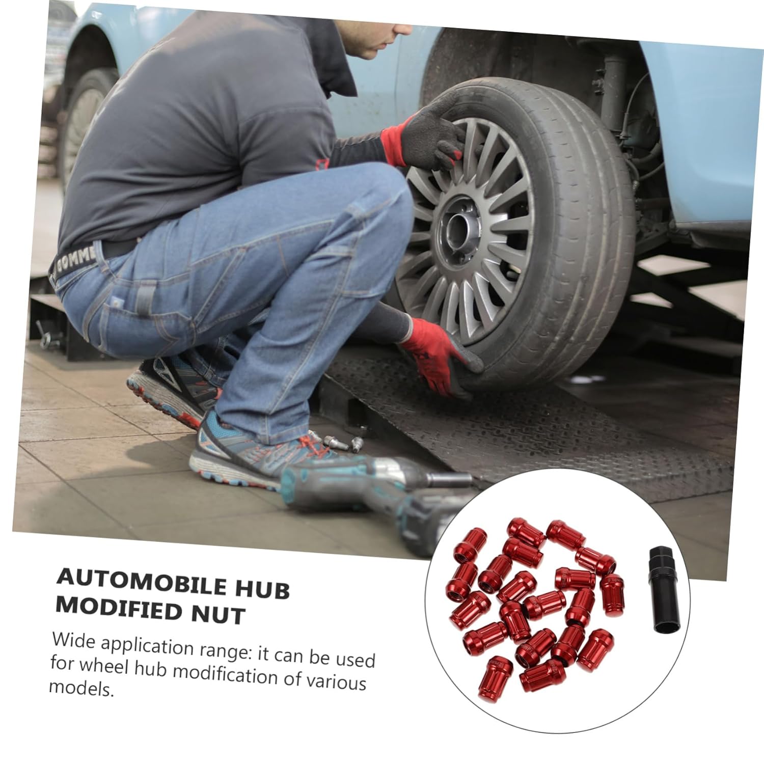 Cabilock 20pcs Car Wheel Lug Nut Covers Durable Tire Accessories Lightweight Automotive Hub Caps Stylish Protection for Vehicle Wheels