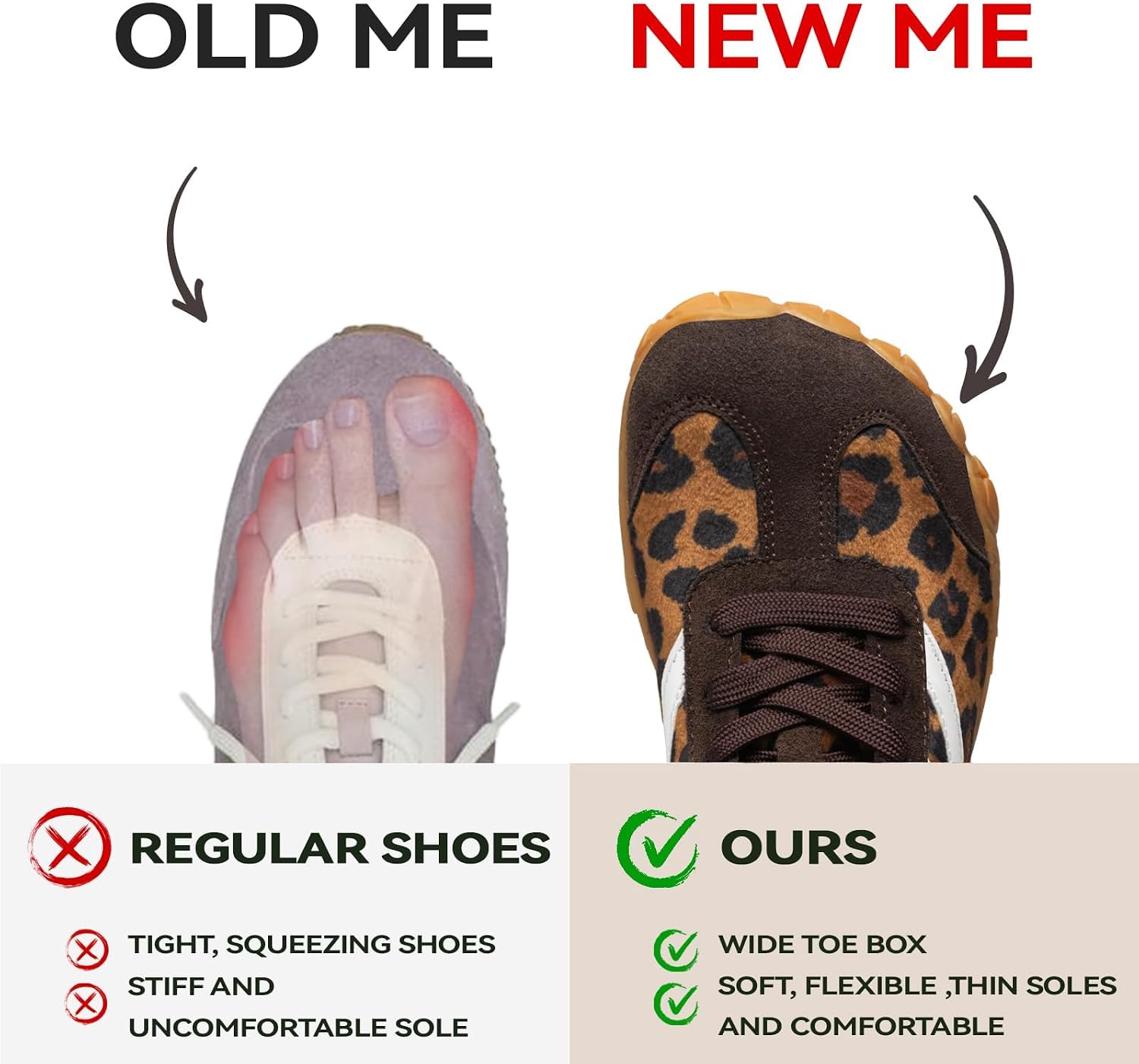 Barefoot Shoes Women Casual Sneakers,Wide Toe Box Shoe Women Zero Drop Shoe image 5