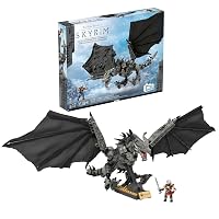 MEGA Skyrim - Alduin il Mangiatore di Mondi, set da costruire con 619 pezzi e 1 personaggio
