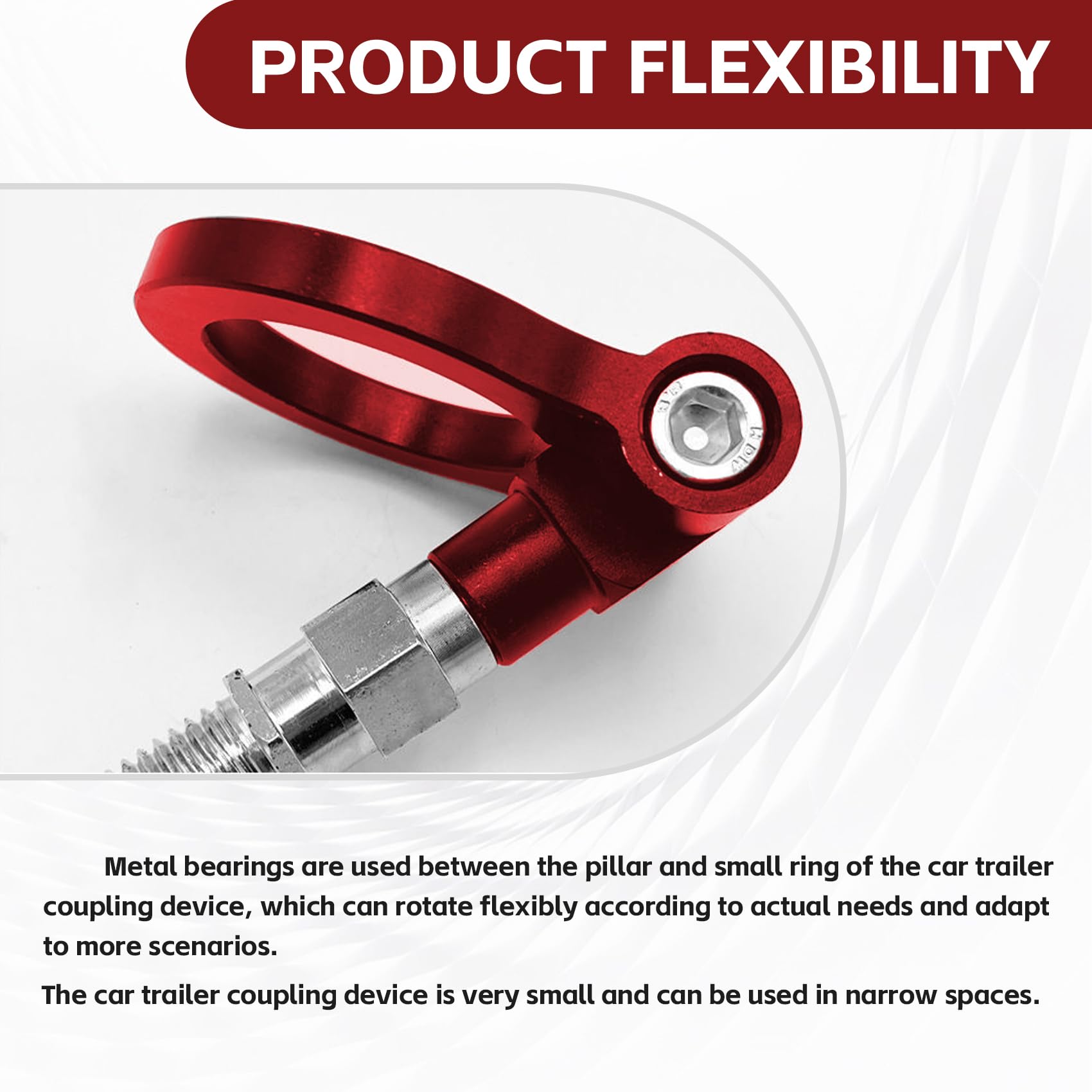 towさん専用 NTNEV Universal Screw-on Tow Hook - Heavy Duty Metal For Truck