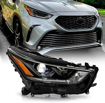 KEEKPO - For 2021-2021 Toyota Highlander Factory LED Projector Headlight Headlamp w/o LED DRL Replacement Passenger Side