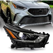 KEEKPO - For 2021-2021 Toyota Highlander Factory LED Projector Headlight Headlamp w/o LED DRL Replacement Passenger Side