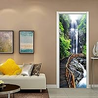 Vista 1 de COLORSPRING Adhesivo de vinilo para puerta 3D, tema espacial, impermeable, extraíble, reutilizable, decoración del hogar DIY, MT-056