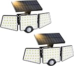 Lepro Solar Motion Sensor Light Outdoor, WL4000 Super Bright Solar Outdoor Lights, 270° Wide Angle Security Lights, 6500K IP65 Waterproof LED Flood Lights for Yard, Garden, Garage, 2 Pack