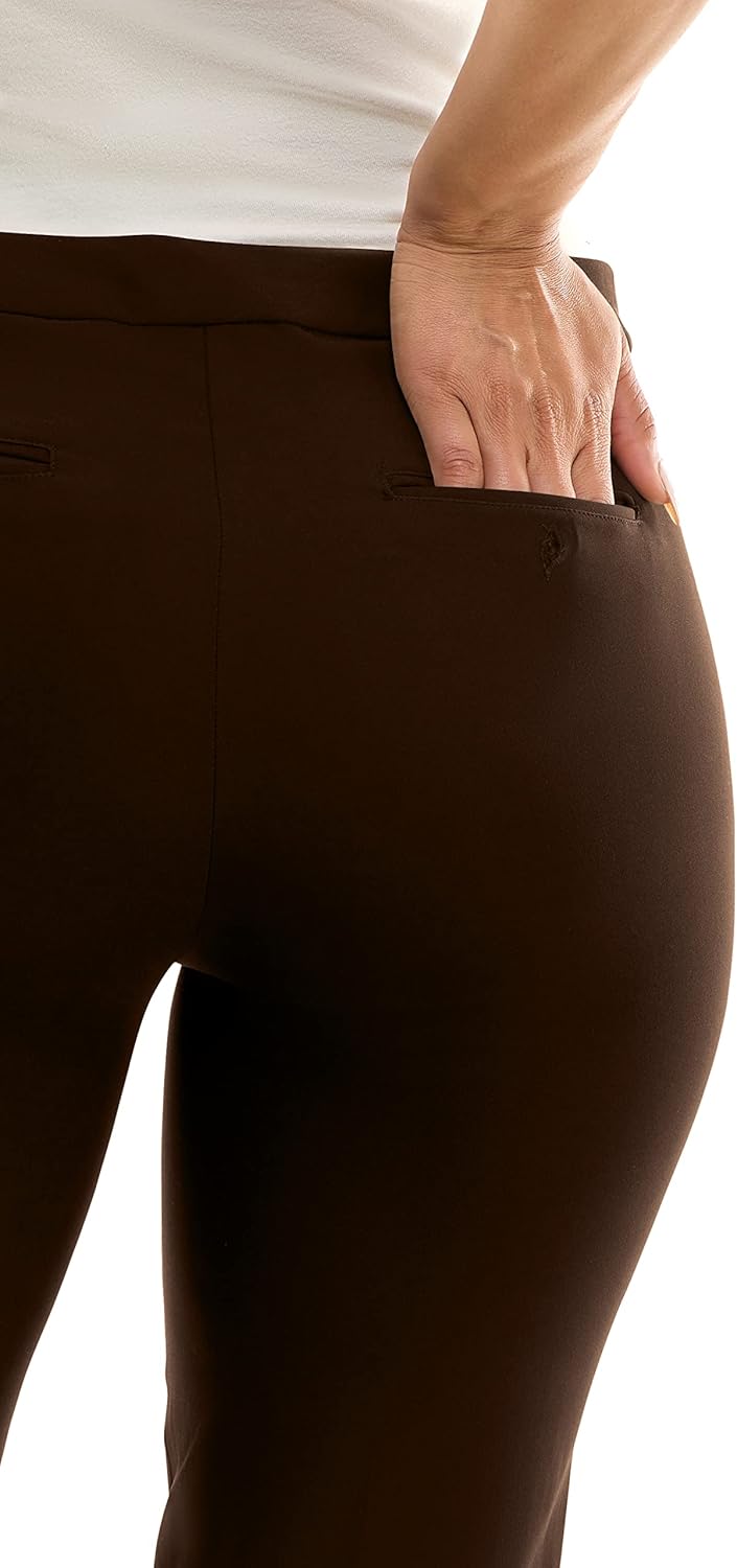 Zac & Rachel Womens Pull-on Ankle Pants with BandCasual Pants - Image 4