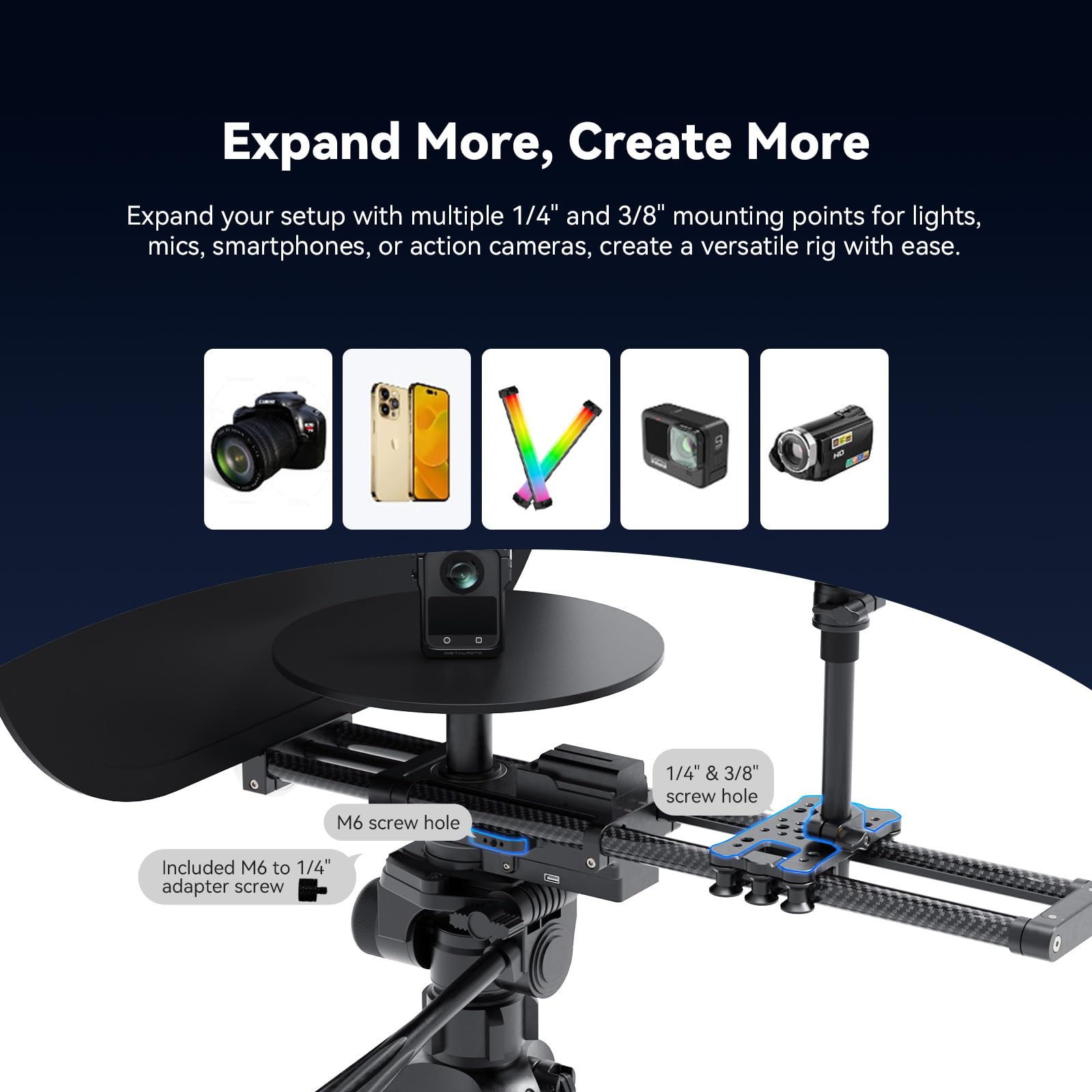 V360EVO-ELITE 360 Photo Booth à Double axe, Rotating Platform motorisée APP-Controlled, Automatic Turntable pour DSLR, Product Photography, vidéo, Time-Lapse et Stop Motion