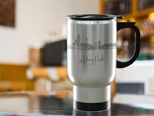 Vista 14 de TJ Originals - Taza de café Boston Massachusetts, regalo de taza de café de recuerdo de viaje turístico, taza de cerámica Skyline de 11 oz, taza