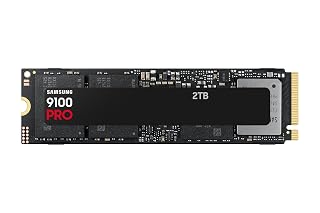 Samsung SSD Interne 9100 Pro, NVMe 2.0 PCIe 5.0x4, Capacité 2To, Vitesse de Lecture jusqu'à 14 800 Mo/s, Les Performances de la Gen5, MZ-VAP2T0BW