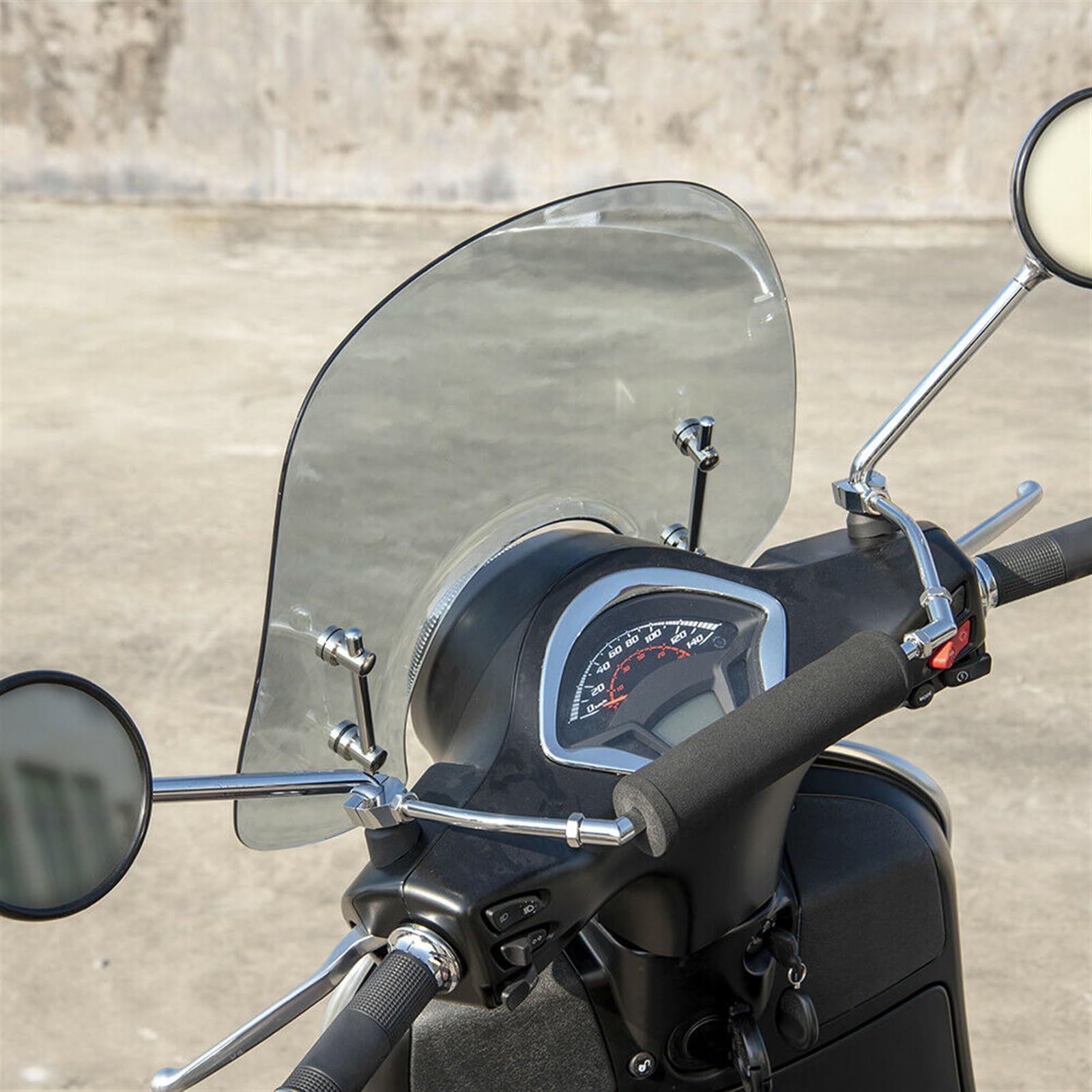 Osłona szyby przedniej motocykla, osłona przeciwpyłowa