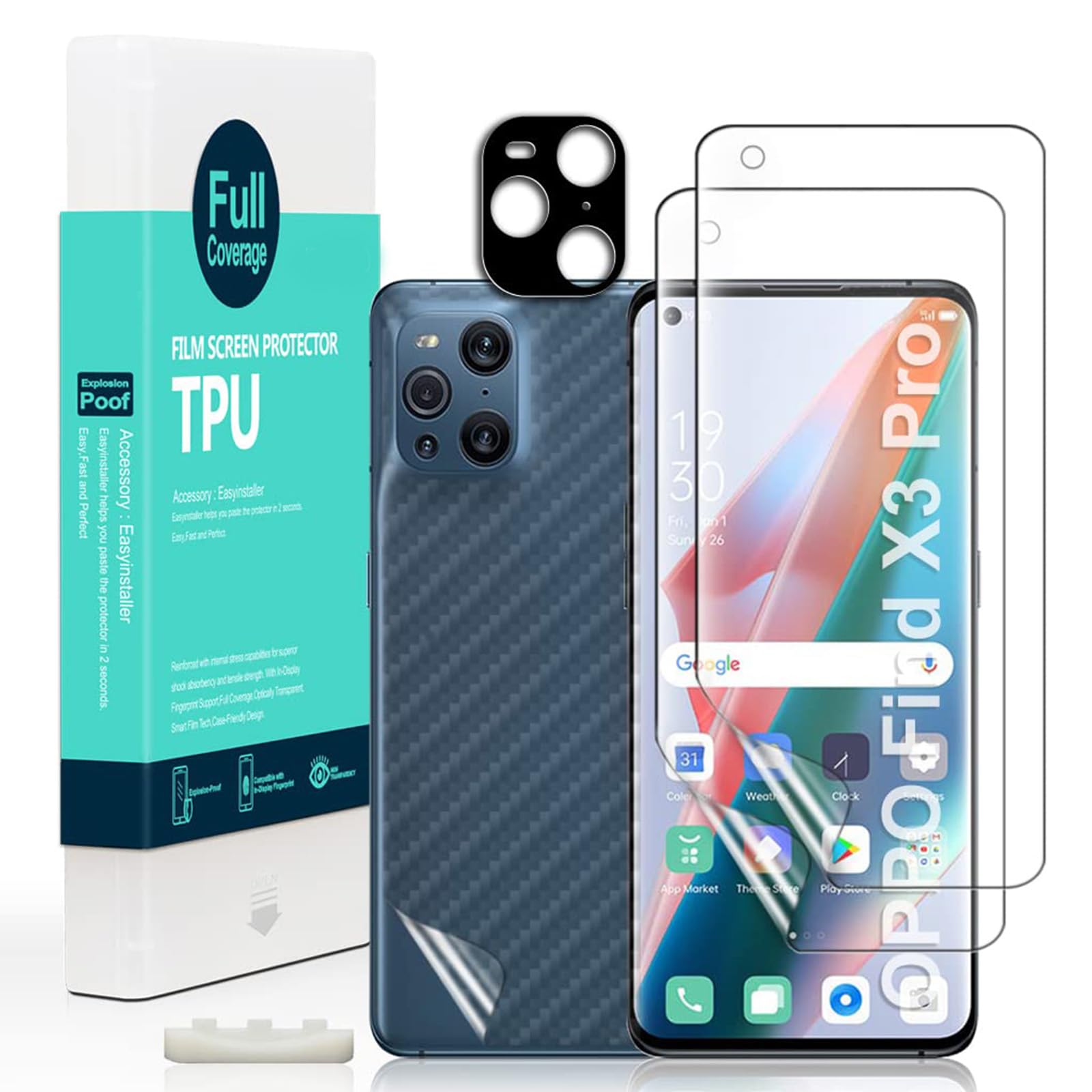 Protector Cámara Para OPPO FIND X3 PRO Lente Trasera En
