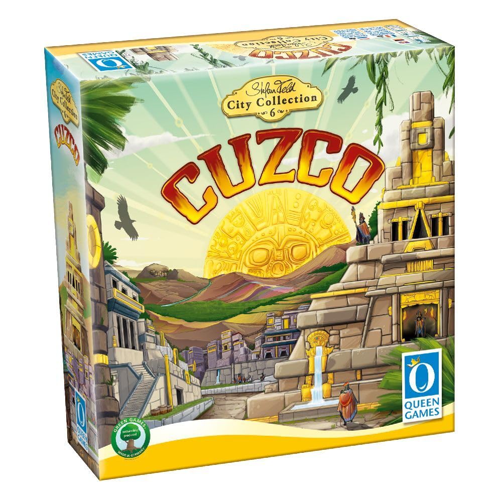 Queen Games 26123: SFCC 6. : Cuzco Classic – Strategic Board Game, Tile Placement & Area Control, 2-4 Players, Ages 12+, Classic Eurogame