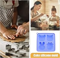 Vista 4 de Kichvoe Molde de silicona para tartas, moldes de paletas para cocina, herramienta de horneado, molde de silicona para hornear, muffins de chispas