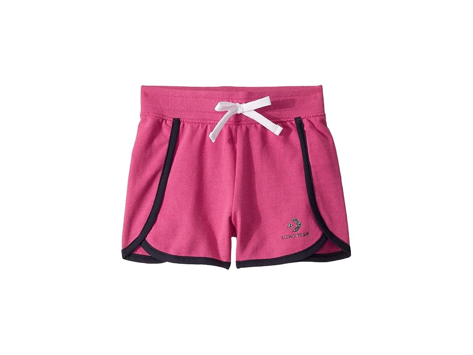 

Converse Kids Star Chevron Track Shorts (Little Kids) (Active Fuchsia) Girl's Shorts, Pink