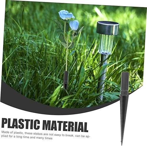 Miniatura 5 de Veemoon 20 estacas de plástico de repuesto para luz solar, para jardín, césped, camino, iluminación, fácil instalación, diseño resistente a la