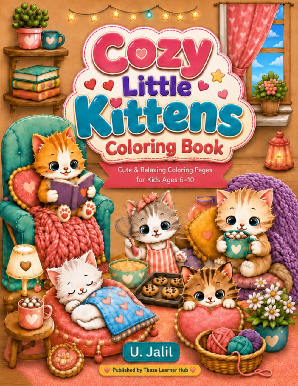 Cozy Little Kittens Coloring Book: Cute & Relaxing Coloring Pages for Kids Ages 6–10 (Cozy Little Coloring Book Series)
