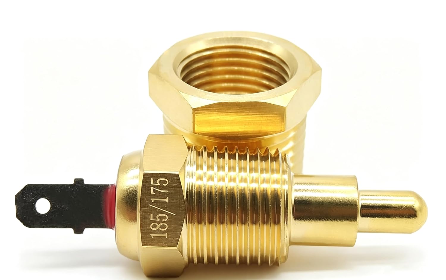 Electric Engine Cooling Fan Thermostat Temperature Sensor Switch with 3/8" Pipe Thread, 175 to 185 Degree Electric Engine Cooling Fan Thermostat Temperature Sensor Switch - Fits 10" 12" 14" 16 Fan