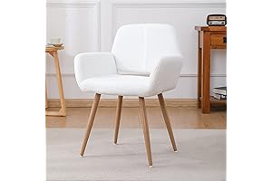 HomVent Faux Fur Home Desk Chair No Wheel