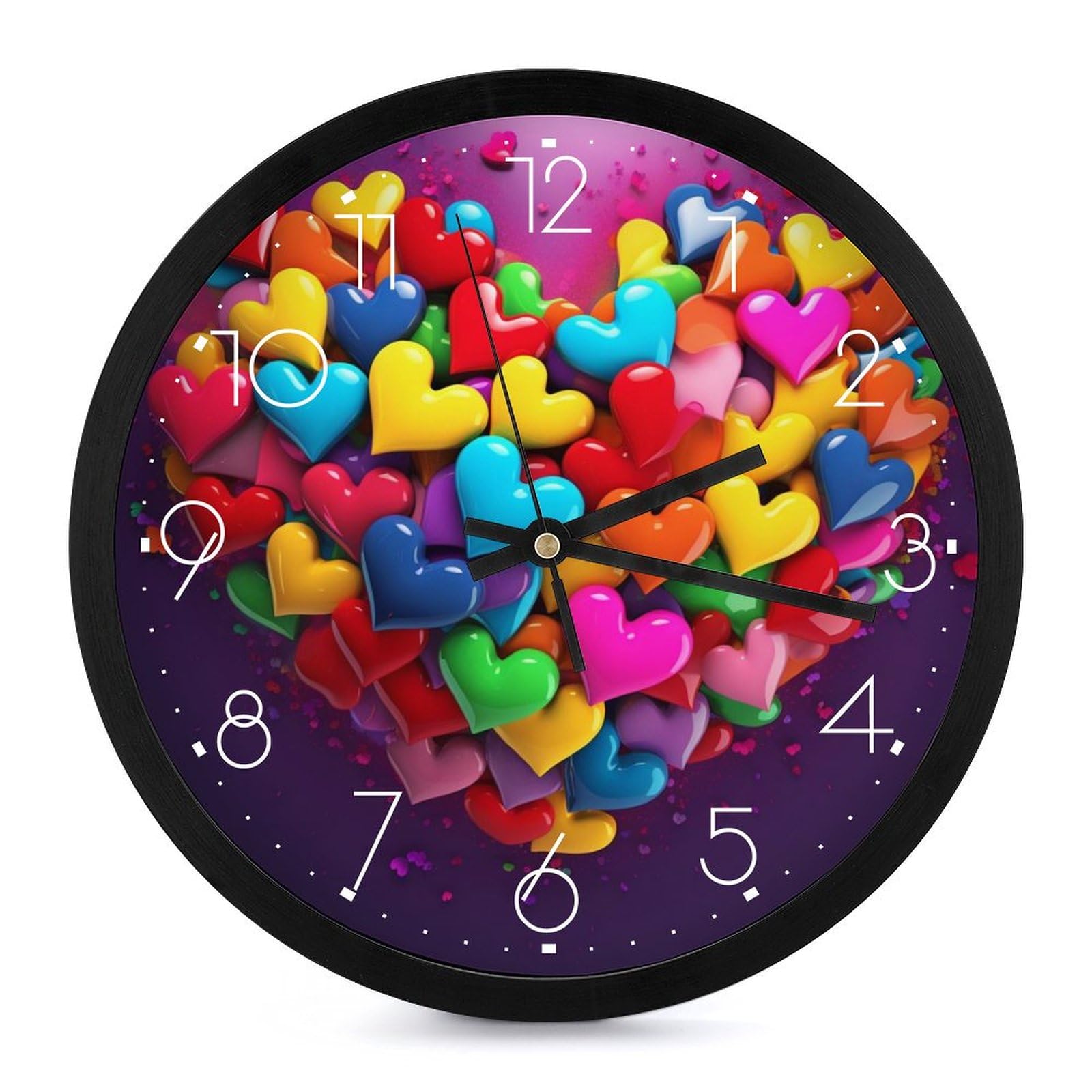 Horloge murale personnalisée sans tic-tac pour éliminer les bruits du bureau