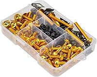 Vista 10 de Kit de pernos de carenado de motocicleta, 177 piezas, tornillos de carrocería, repuesto de tuerca, aleación CNC, M6, M5, perno de motocicleta