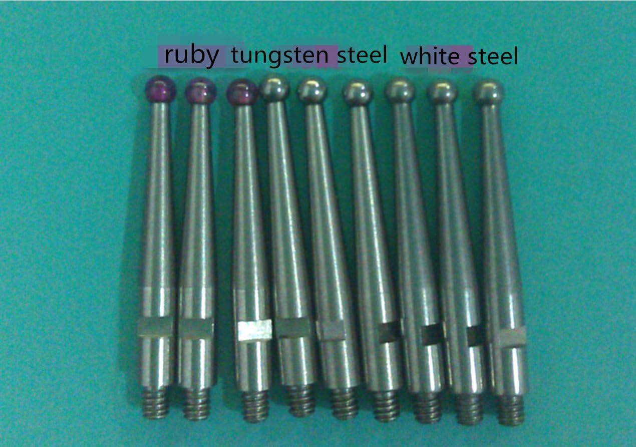 Leverage Dial Gauge Dial Indicator Probe, Ruby/Tungsten Steel/Whit