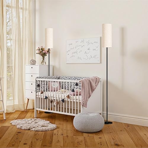 Miniatura 9 de Juego de 2 lámparas de pie regulables para sala de estar con 2 controles remotos e interruptor de pie, lámpara de pie moderna de 64.4 pulgadas,