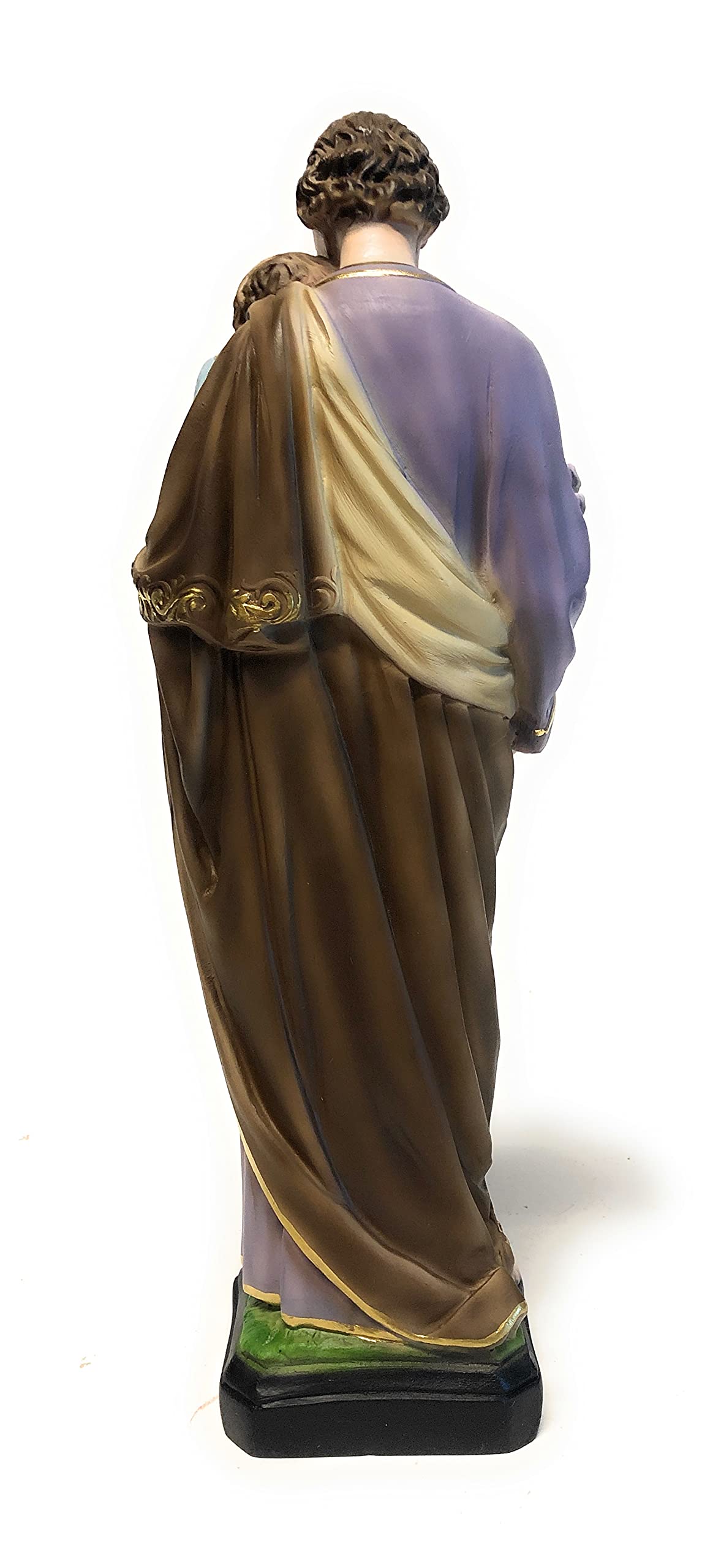 Costa Statua San Giuseppe cm. 40 marmo resina dipinta a mano - Prodotto Italiano