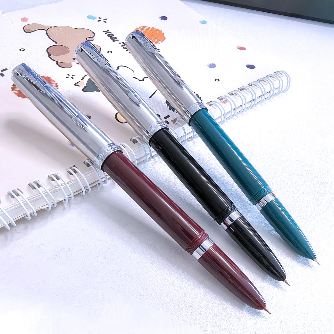 Amazon.co.jp: Jinhao 86 万年筆 極細ペン先 インクコンバーター