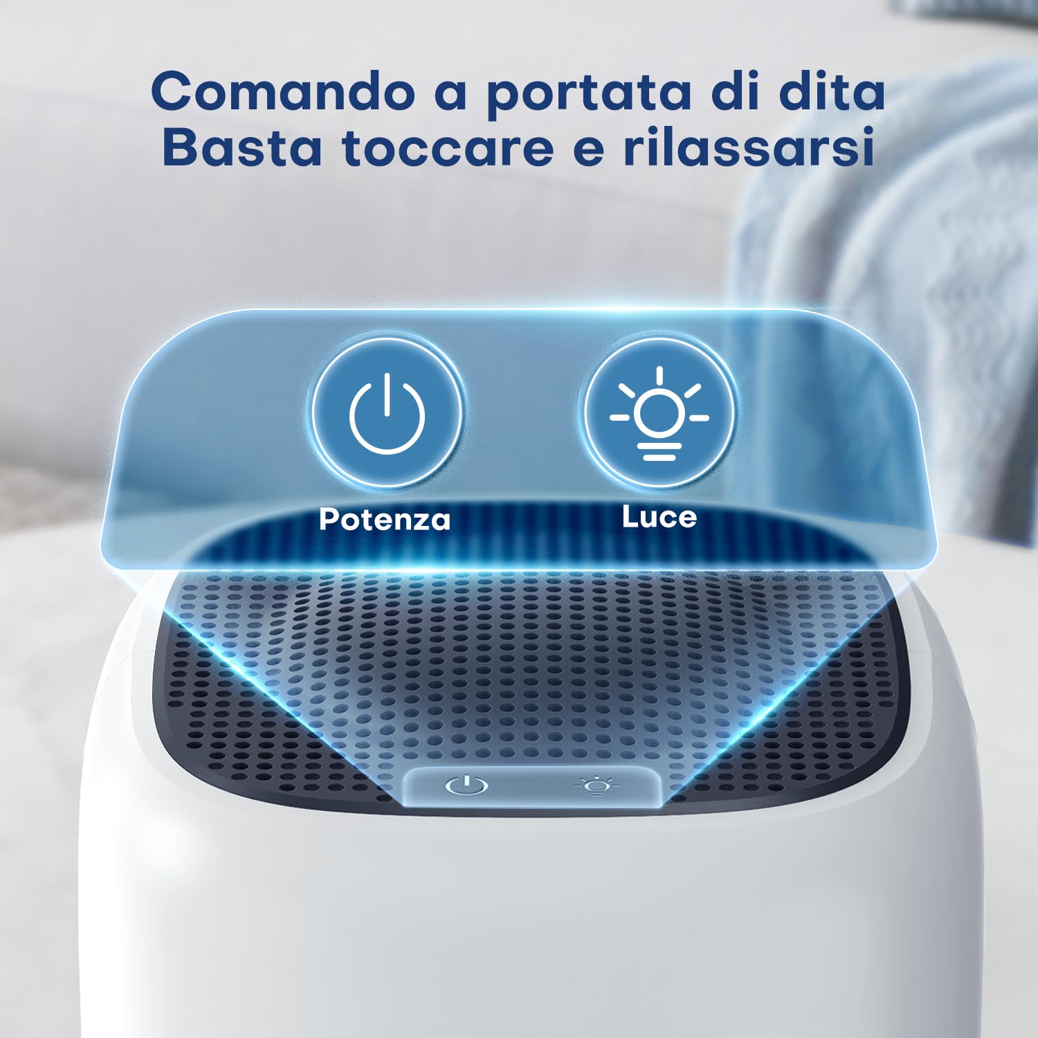 Deumidificatore 1000ML, Deumidificatore Casa Muffa con LED a 7 Colori, Compatto, Silenzioso ed Efficiente per Piccoli Spazi, Ideale per Bagno, Armadio
