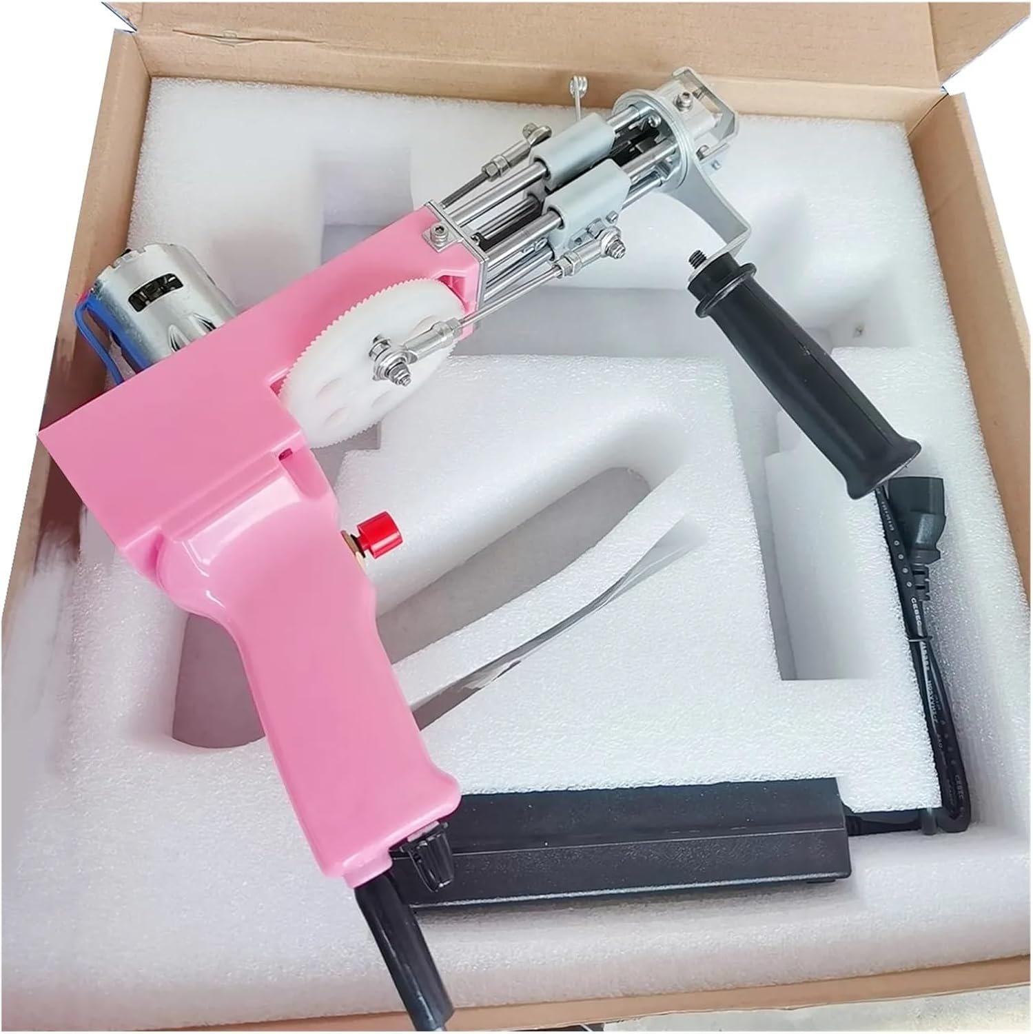 GeRRiT Tufting Gun Carpet Cut Loop Pile 2-in-1 Tufting Gun Carpet Weaving Machine Manual Tufted Carpet Weaving Machine Home DIY Tool High Speed Carpet Weaving