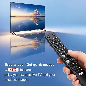 Replacement TCL TV Remote Control RC802N for TCL Android & LCD LED 4K Smart TVs: 32DS520, 40S6000FS, 49S6000FS, 49DP600, F43S5916, 50DP600, H32S5916, U49P6016, U55P6006 – No Setup Required