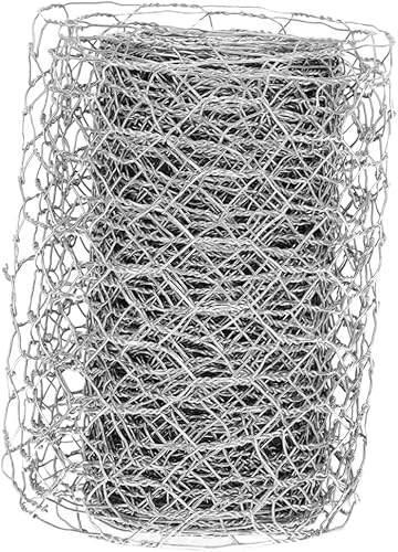 MAHFEI - Malla de alambre de pollo malla de alambre soldada galvanizada malla cuadrada herramientas de alambre de tela vallas decorativas