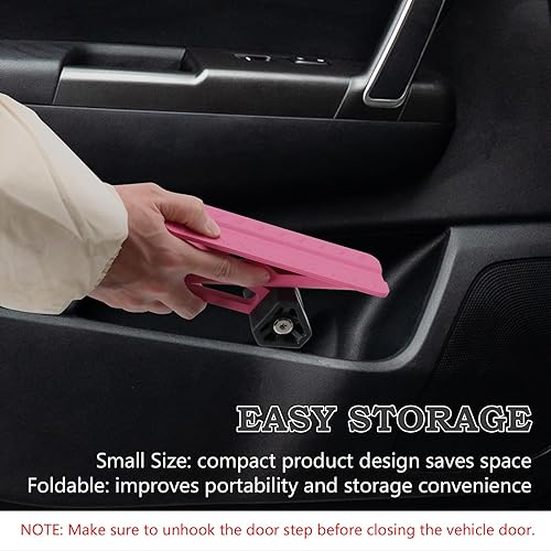 Miniatura 52 de COWVIE Escalón plegable para puerta de auto: Escalón para acceso al techo del vehículo para ambos pies, Escalera para la mayoría de SUV, Camiones