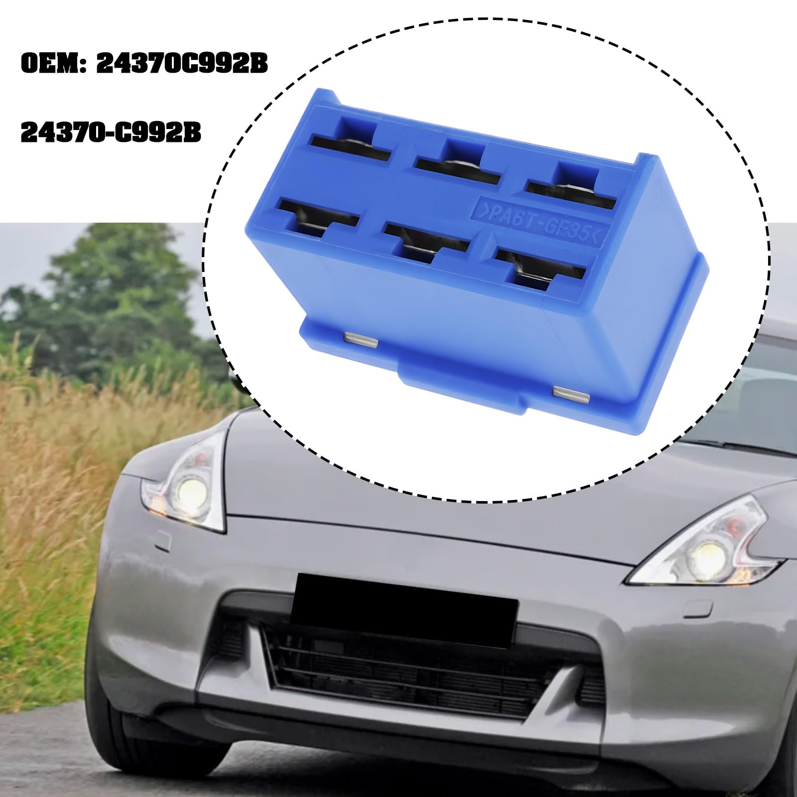 Niebieski bezpiecznik samochodowy 24370C992B 50/30/40 A kompatybilny z Nissan 370Z Atlima GT-R Maxima Pathfinder Rogue Titan
