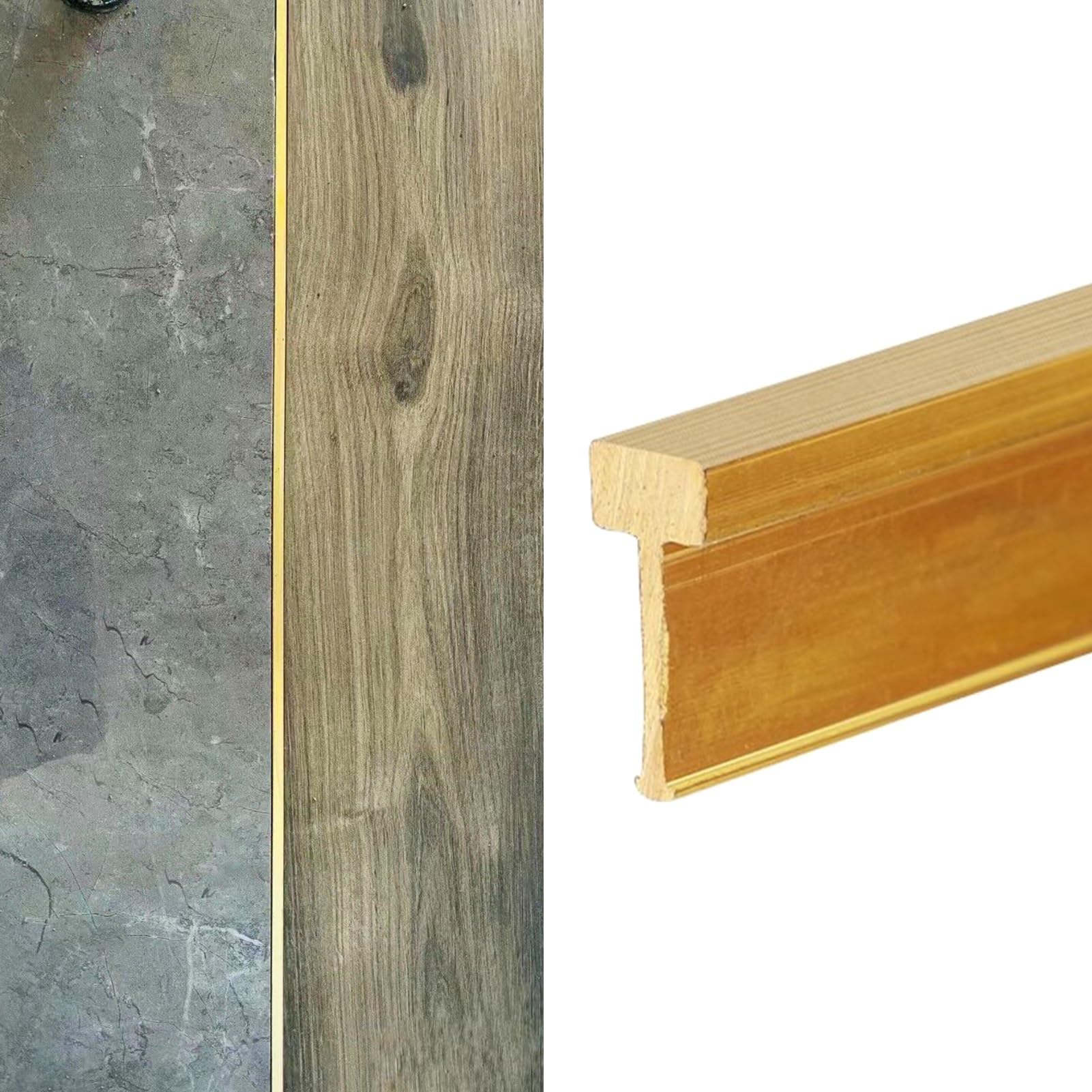 Übergangsprofile aus Messing für Holz- und Fliesenböden, extra schmale Fugenabdeckung, T-Profil für dekorative Kanten und Teppichränder – die perfekte Übergangslösung