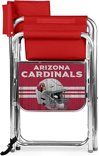 Miniatura 220 de PICNIC TIME NFL Unisex-Adult NFL Sports Chair with Side Table, Beach Chair, Camp Chair for Adults Negro