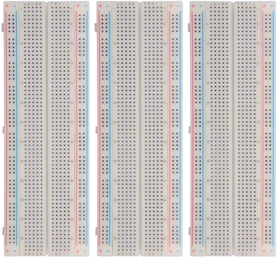 Hailege 3pcs 830 Ties Solderless Protype Breadboard Solderless BreadBoard 165?5?0MM for Circuit Connects Electronic Experiment