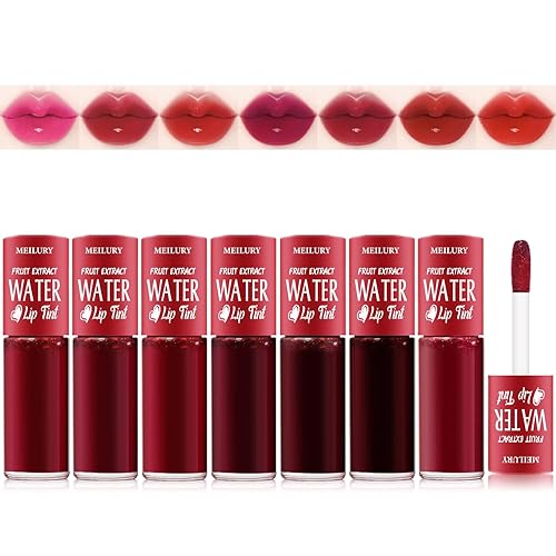 Juego de tintes de labios de 7 colores, mini lápiz labial líquido mate, tinte de labios multiusos, brillo labial regordete hidratante, ligero, disponible en Yaxa Venezuela