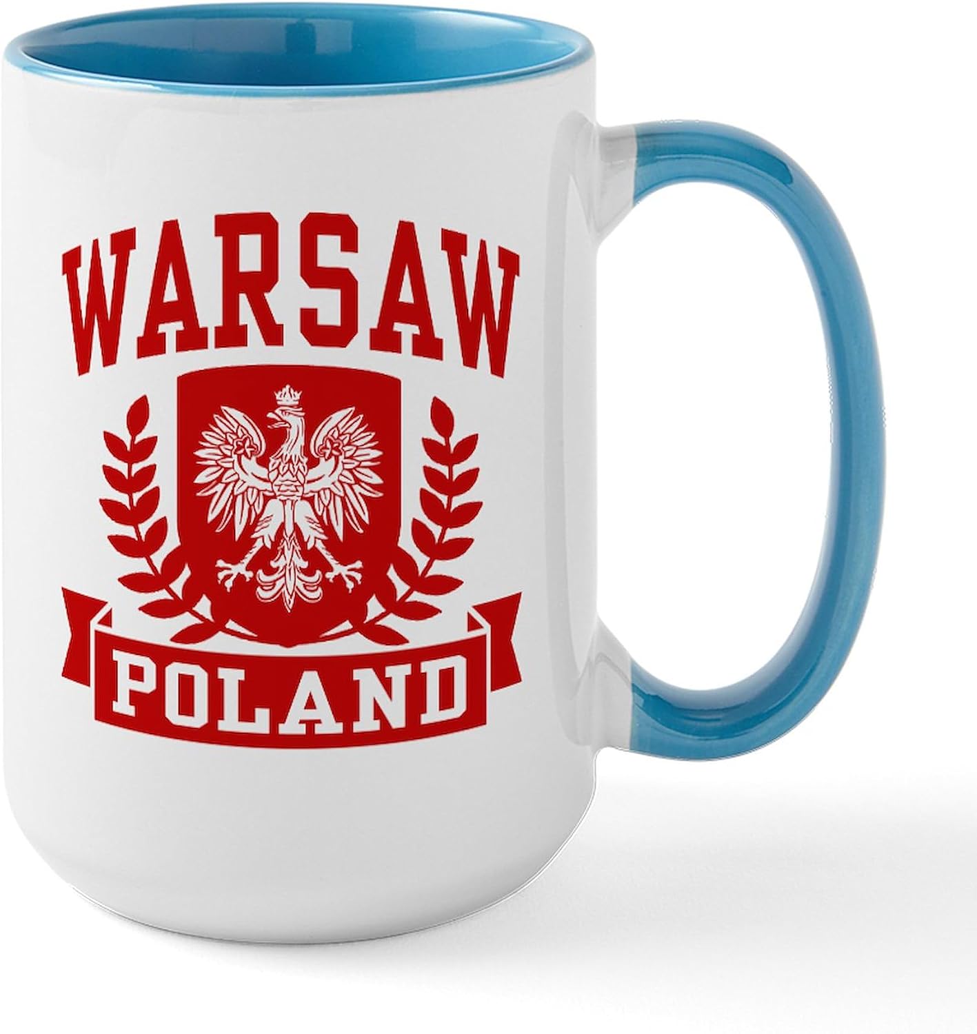 CafePress Polska Polish Flag Mugs 15 oz (444 ml) Ceramic Coffee Mug