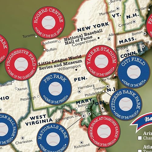 Miniatura 7 de Póster de colección Ballpark Travel Quest