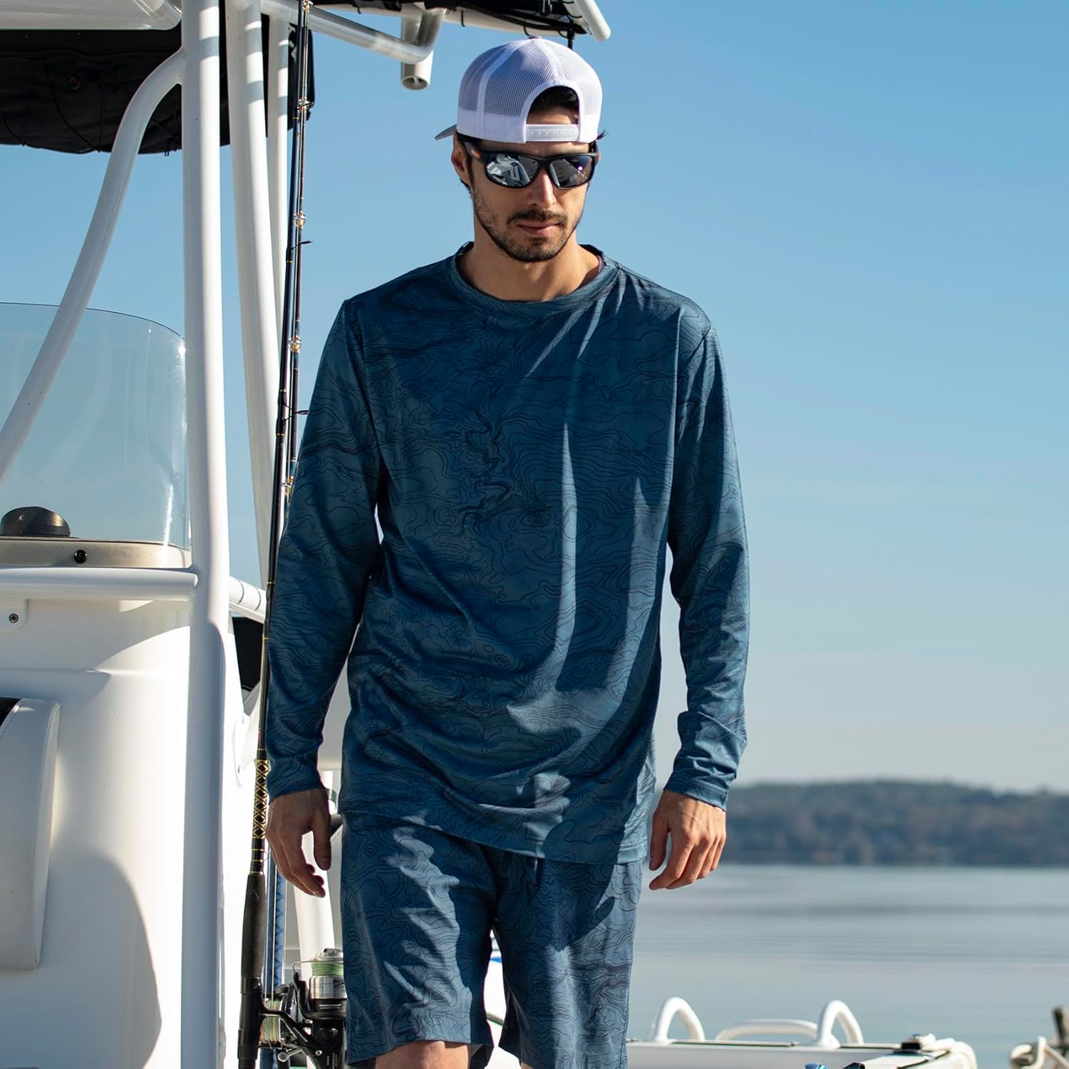 Legendary Whitetails Mens UPF 50+ Uv Sun Protection Moisture Wicking Long Sleeve T-Shirt - Image 2