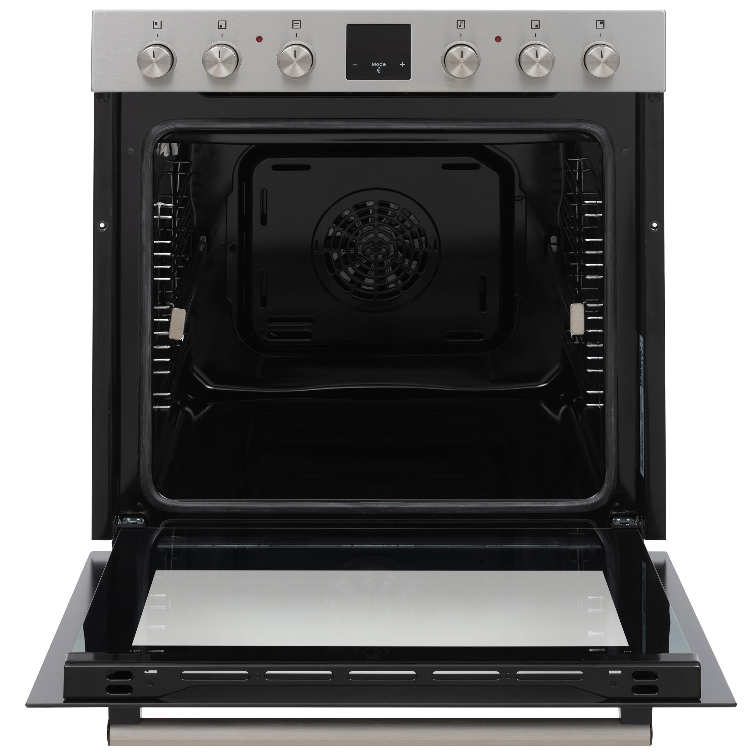 Telefunken Einbauherd-Set 60 cm 78 Liter Glaskeramik-Kochfeld 4 Zonen Backofen Ober-Unterhitze Umluft Teleskopauszug B-HS-75-C-I