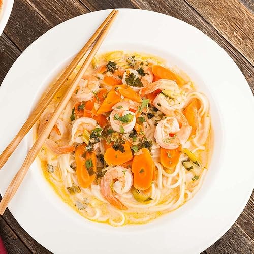 Miniatura 3 de Restaurantware Voga - Platos para pasta de 36 onzas, 10 cuencos grandes para ensalada, clásicos, redondos, cuencos de sopa de melamina blanca,