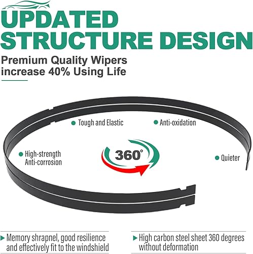 Miniatura 4 de Juego de limpiaparabrisas de 26 pulgadas, 16 pulgadas y 12 pulgadas para Lexus NX200t 2015 2016 2017 NX 200t Premium para todo tipo de clima,