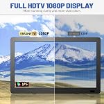 14" Portable TV, Small Television with Antenna ATSC Tuner, Battery Powered TV LCD Monitor 1080P, HDMI, USB, AV in, for Camping, Car, RV, Travel, Remote Control