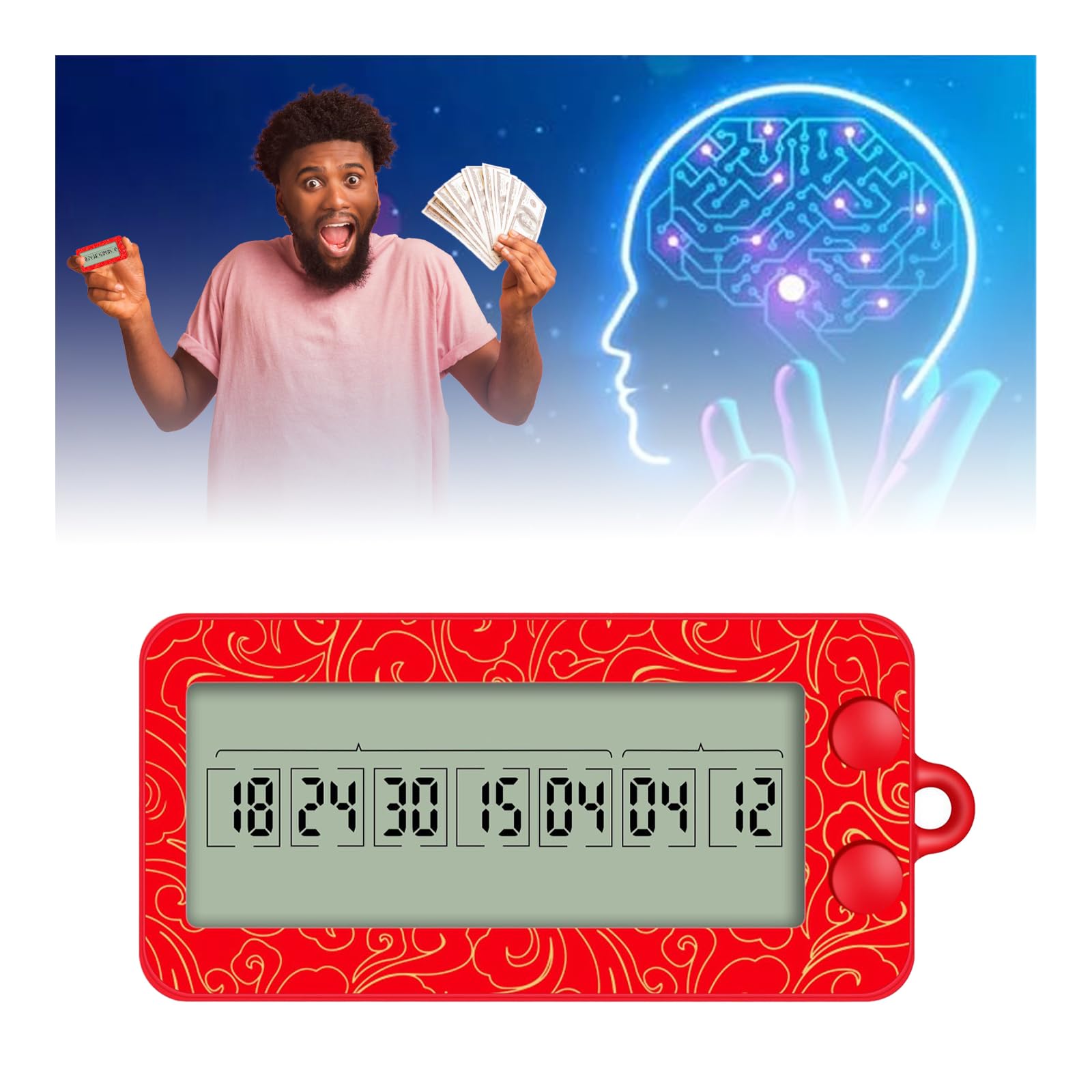 Atlodas Ai Algorithm Probability Double Lottery Picker, AI Picker Lottery Selector, Fortunate Number Picker (1pcs)